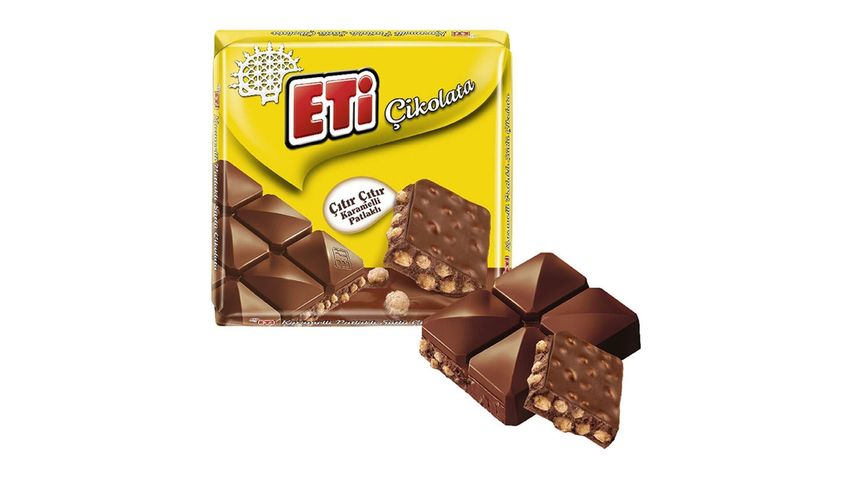 Eti Caramel & Crisp Square Chocolate 57 g