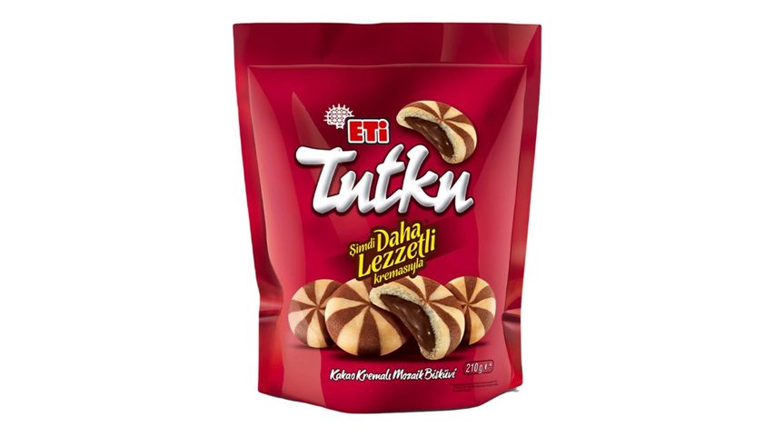 Eti Tutku Bag Cocoa Cream Mosaic Biscuit 210 g