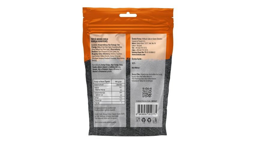List Flavours Mixed Nuts with Incense Aroma Sauce 150 g