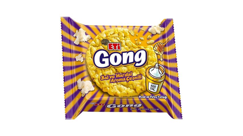 Eti Gong Ballı Hardallı Mısır ve Pirinç Patlağı 34 g