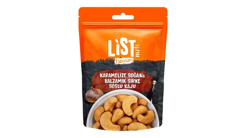 List Flavors Caramelized Onion & Cashew with Balsamic Vine gar 100 g