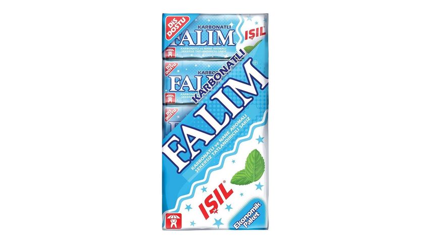 Falım Karbonatlı & Nane Aromalı Ekonomik Paket Şekersiz Sakız 35 g