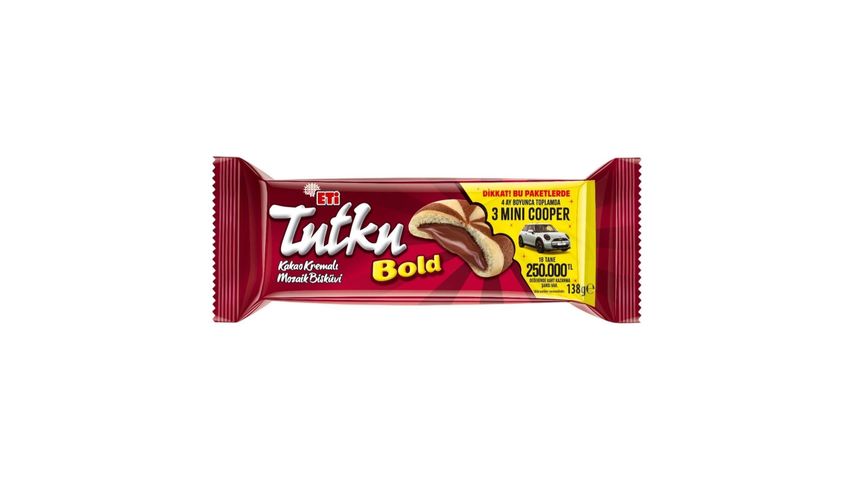 Eti Tutku Bold Kakao Kremalı Mozaik Bisküvi 138 g