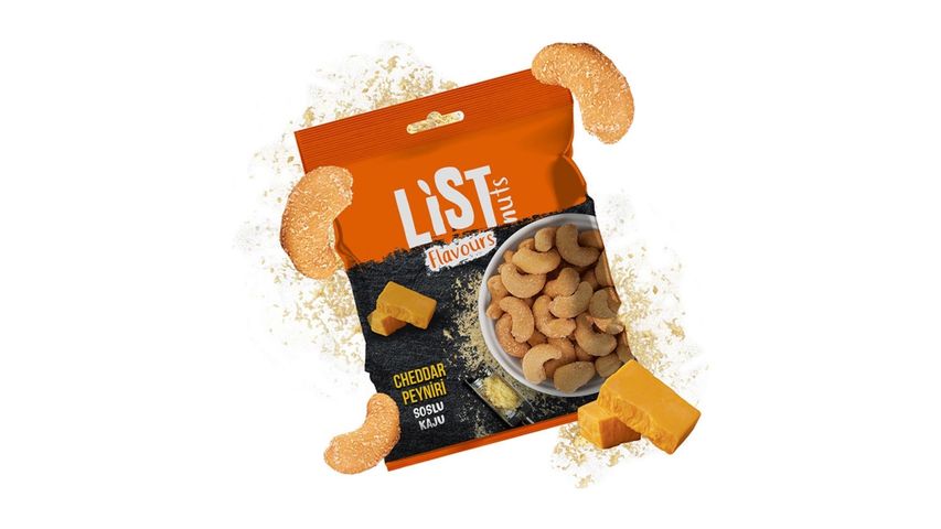 List Flavors Cashew with Cheddar Sauce 100 g