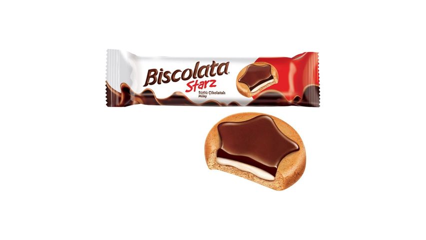 Biscolata Starz Milk Chocolate Covered Biscuits 82 g