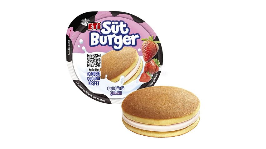 Eti Süt Burger Çilekli Krema Dolgulu Ballı Kek 35 g