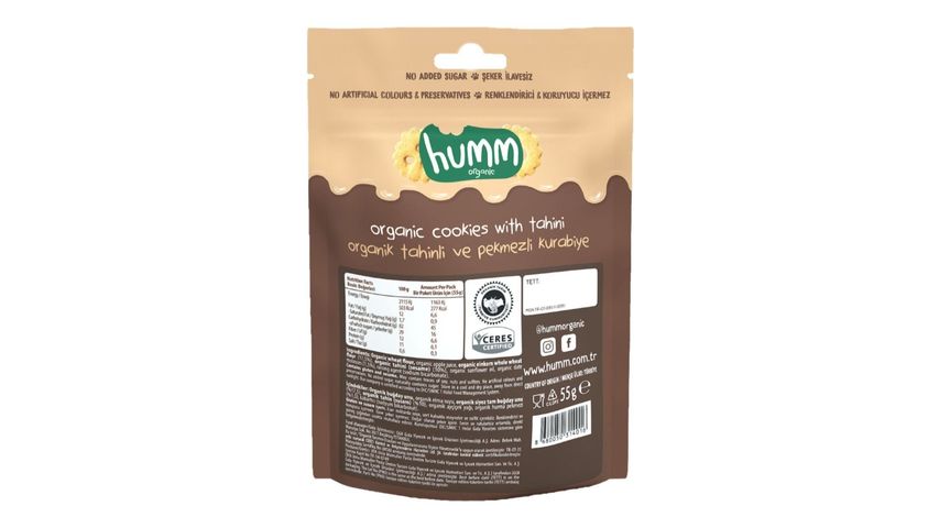 Humm Organic Tahini Molasses Vegan Cookies 55 g