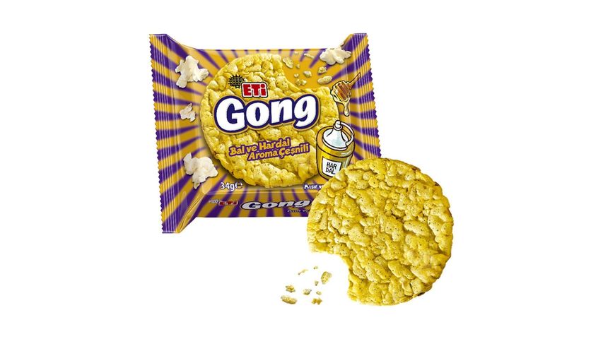 Eti Gong Ballı Hardallı Mısır ve Pirinç Patlağı 34 g