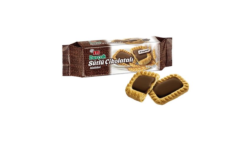 Eti Burçak Sütlü Çikolatalı Bisküvi 114 g