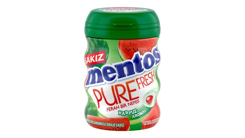 Mentos Gum Pure Karpuz Aromalı Sakız 60 g