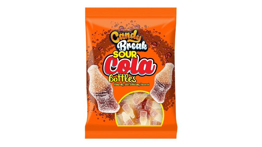 Candy Break Sour Cola Bottles Jelly Beans 113 g