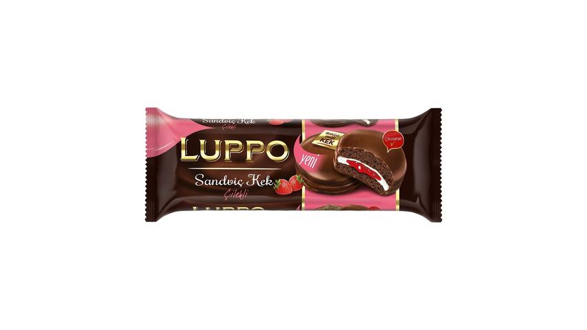 Luppo Çilekli Sandviç Kek 182 g