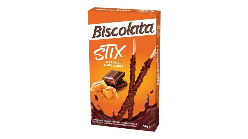 Biscolata Stix Caramel Chip Biscuits 36 g