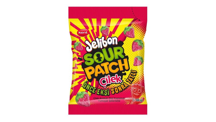 Jelibon Sour Patch Kids Strawberry Flavored Candy 80 g