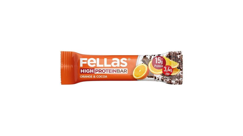 Fellas High Protein Orange & Cocoa Bar 45 g