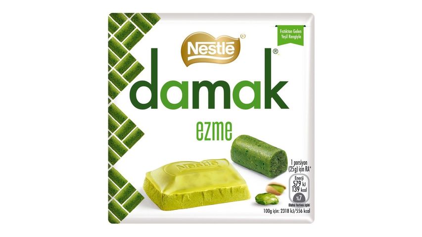 Nestlé Damak Ezme White Chocolate with Pistachio Pieces 55 g