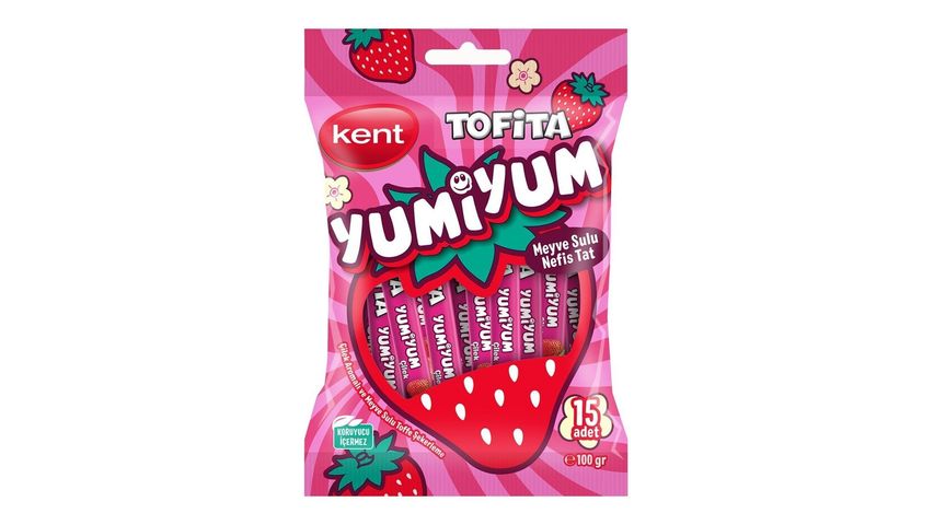 Kent Tofita Yumiyum Strawberry Flavored Candy 100 g