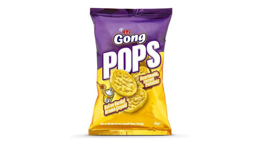 Eti Gong Pops Honey Mustard 80 g