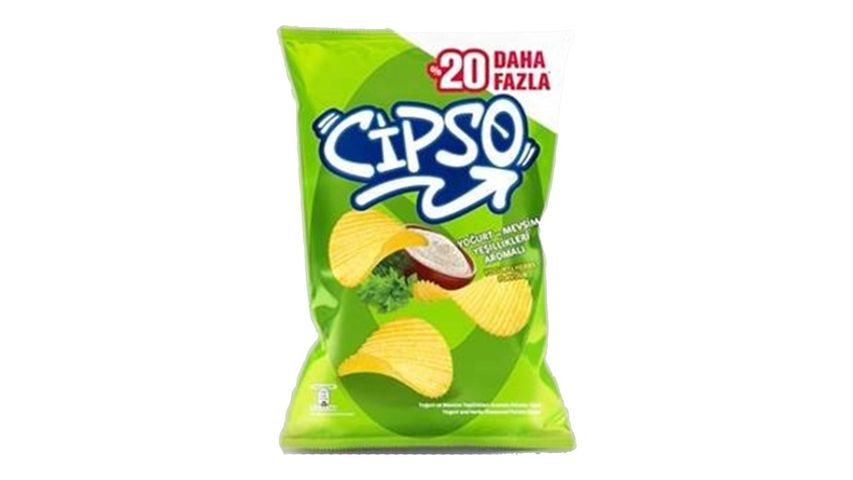 Cipso Yoğurt & Mevsim Yeşilleri Aromalı Patates Cipsi 160 g