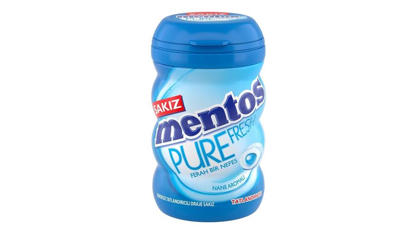 Mentos Gum Pure Mint Flavored Chewing Gum 90 g