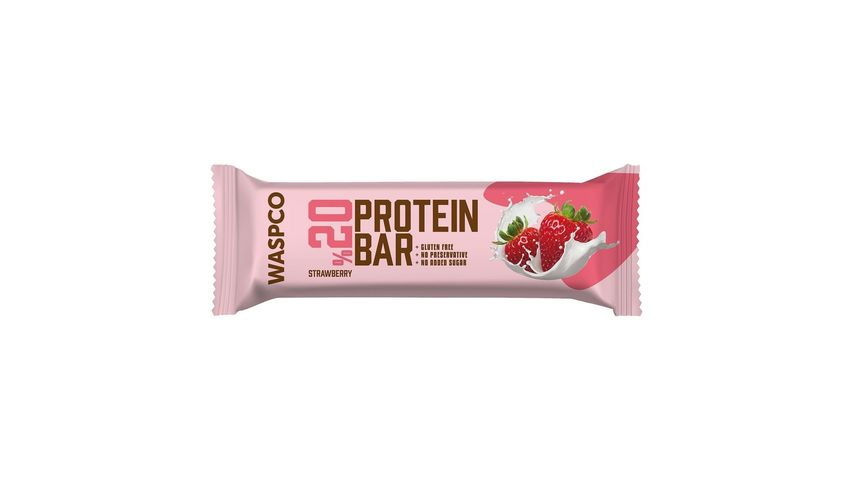 Waspco Strawberry Flavored Protein Bar 40 g