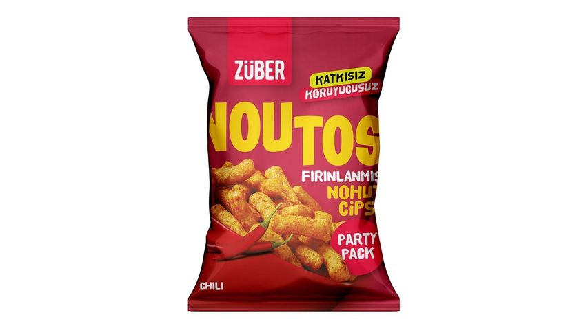 Züber Noutos Chili Aromalı Fırınlanmış Nohut Cipsi 75 g