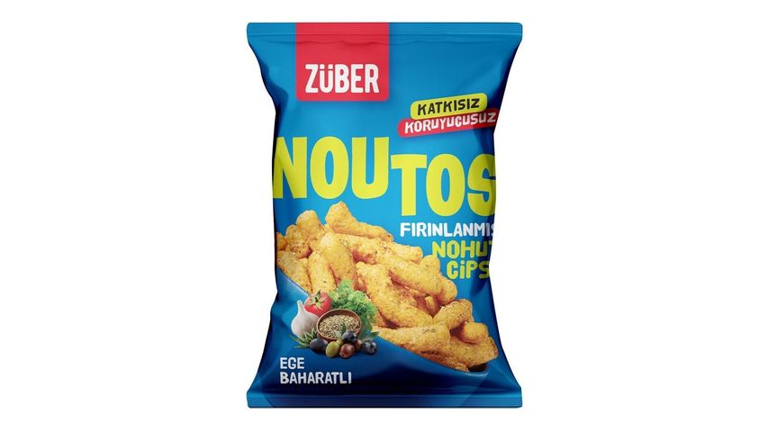 Züber Noutos Ege Baharatlı Fırınlanmış Nohut Cipsi 75 g