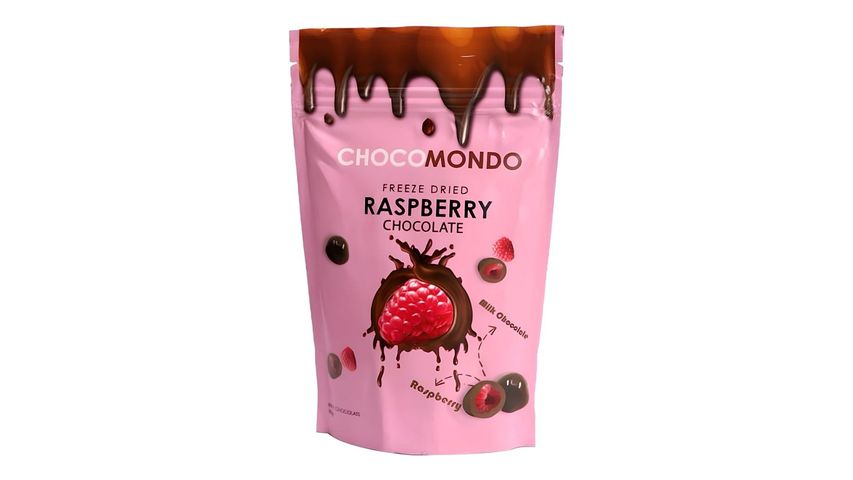 ChocoMondo Milk Chocolate Covered Raspberry Dragee 80 g