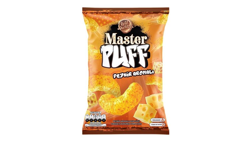 Master Puff Peynir Aromalı Mısır Çerezi 90 g