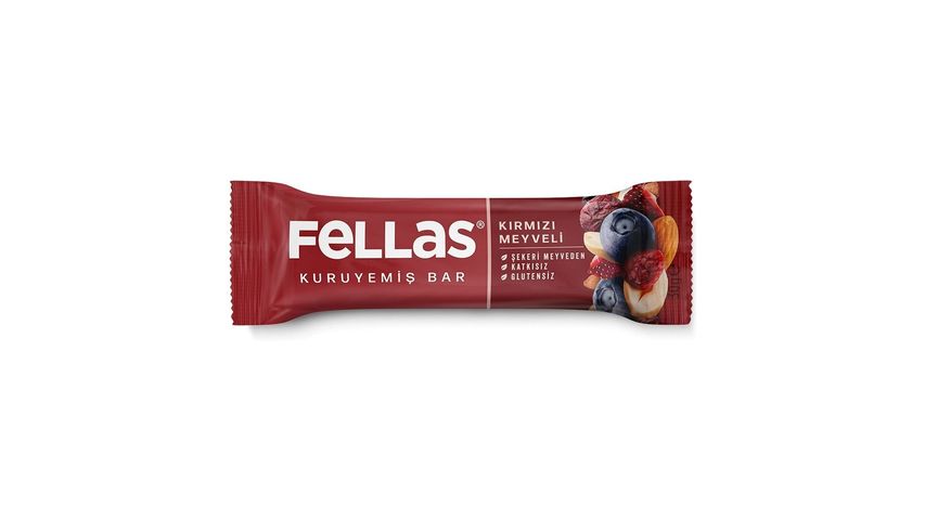Fellas Kırmızı Meyveli Kuruyemiş Bar 30 g