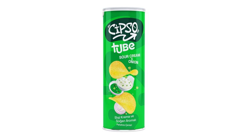Cipso Tube Sour Cream & Onion Flavored Potato Snack 160 g