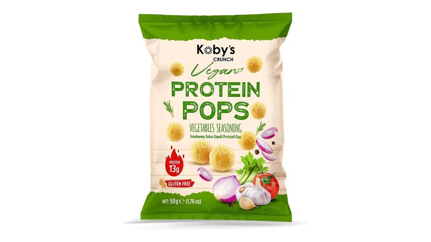 Koby's Crunch Sebze Çeşnili Protein Pops Cips 50 g