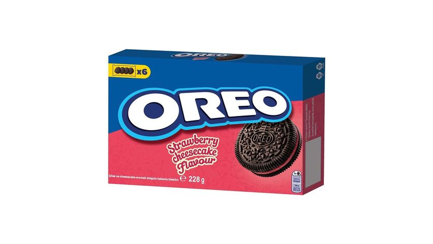 Oreo Çilekli Cheesecake Aromalı Bisküvi 228 g
