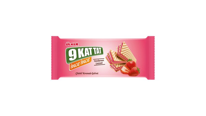 Ülker 9 Kat Tat Thin Strawberry Wafer 114 g
