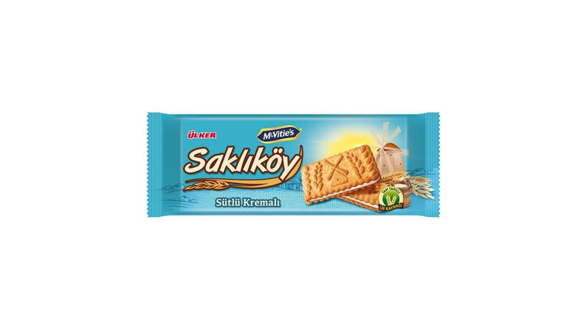 Ülker Saklıköy Sütlü Kremalı Bisküvi 100 g