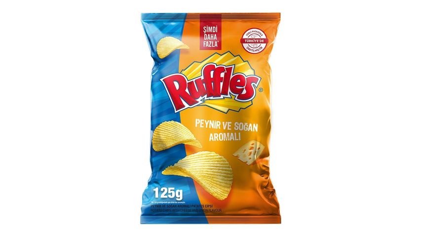 Ruffles Cheese and Onion Potato Chips Super Size 125g