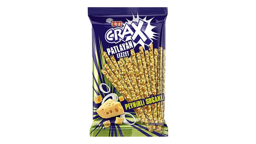 Eti Crax Exploding Flavor Cheese Onion Crackers 50 g