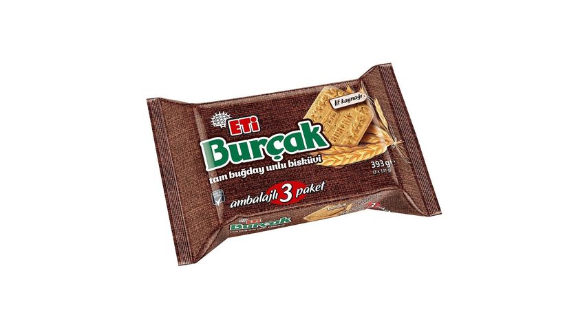 Eti Burçak Tam Buğday Unlu Bisküvi 393 g