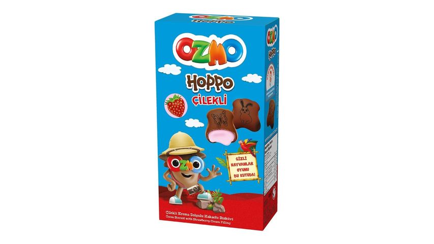 Ozmo Hoppo Strawberry Cream Filled Biscuit 40 g