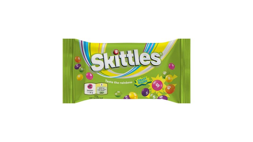 Skittles Sours Ekşi Meyve Aromalı Draje 38 g