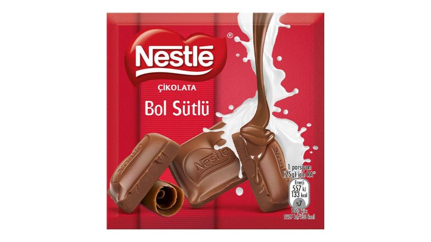 Nestlé Bol Sütlü Kare Çikolata 60 g
