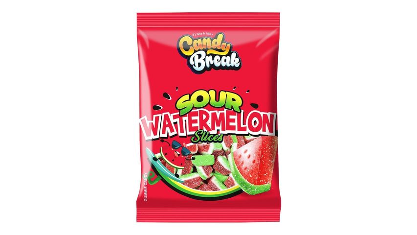 Candy Break Ekşi Karpuz Dilimleri Jelibon 113 g