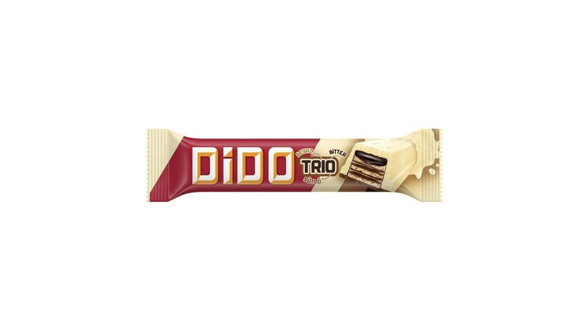 Ülker Dido Trio Beyaz Sütlü Bitter Çikolatalı Gofret 36.5 g