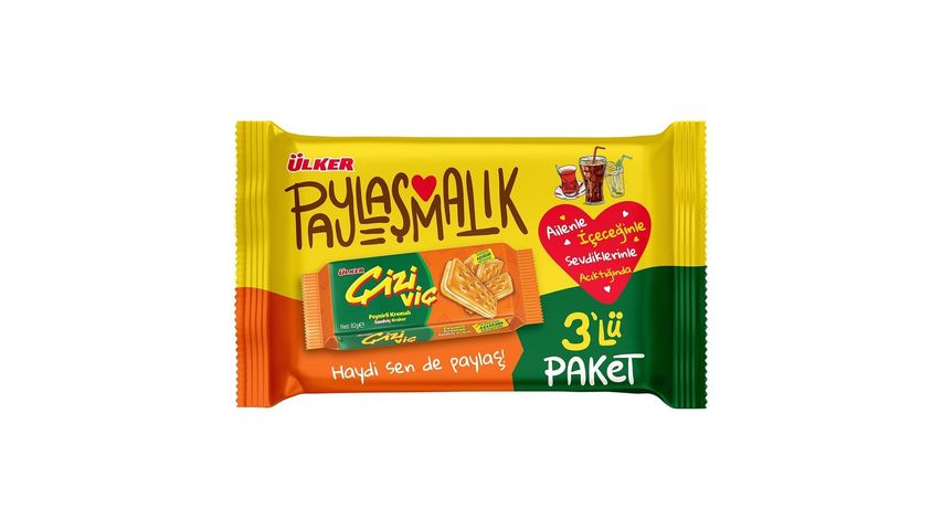 Ülker Çiziviç Cheese Sandwich Crackers 3-Pack 246 g