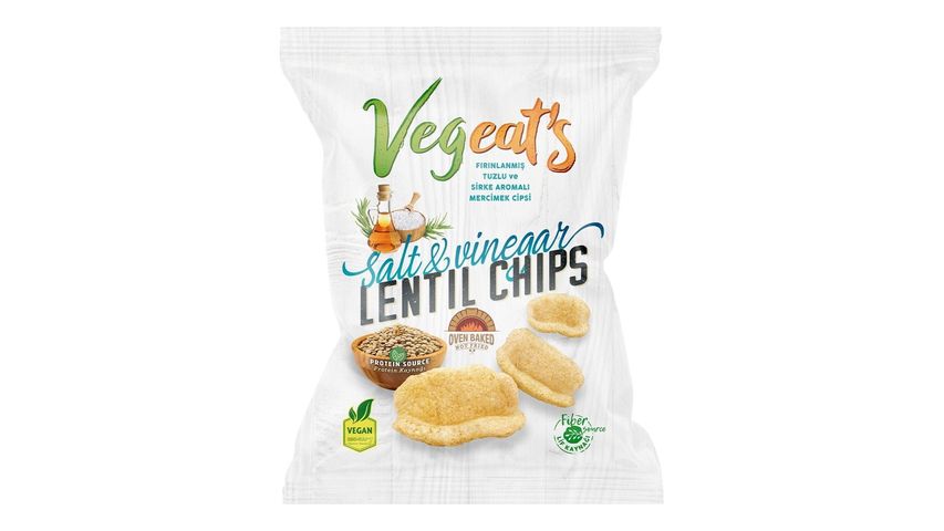 Vegeat's Salt & Vinegar Lentil Chips 50g