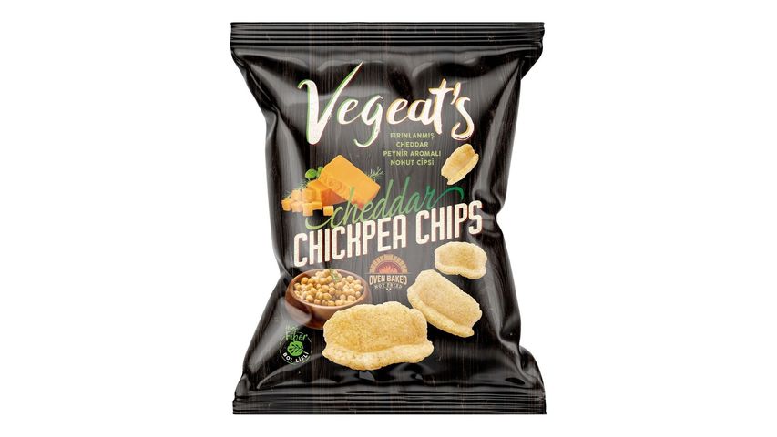 Vegeat's Chickpea Chips with Cheddar Cheese 50g