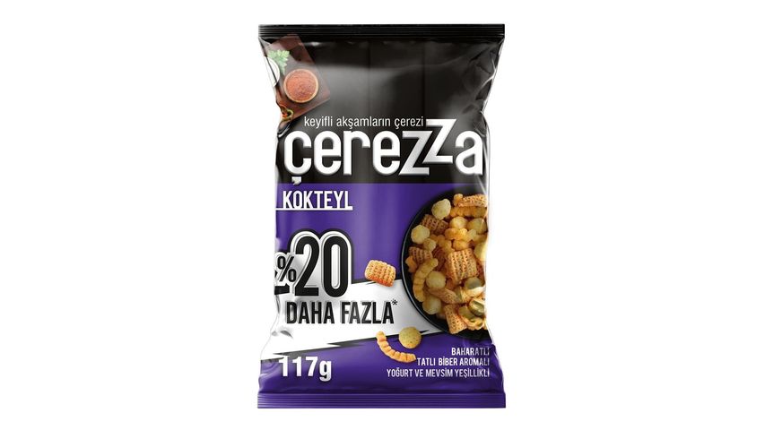 Çerezza Kokteyl Mısır Çerezi Süper Boy 117 g