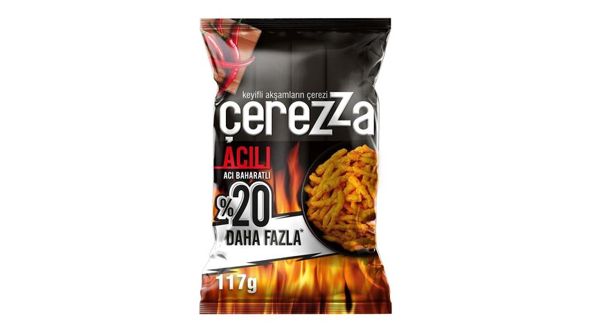Çerezza Acı Baharatlı Mısır Çerezi Süper Boy 117 g