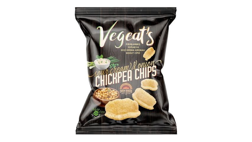 Vegeat's Ekşi Krema & Soğanlı Nohut Cipsi 50 g