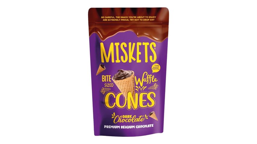 Miskets Dark Chocolate Filled Cornet Wafer 70 g